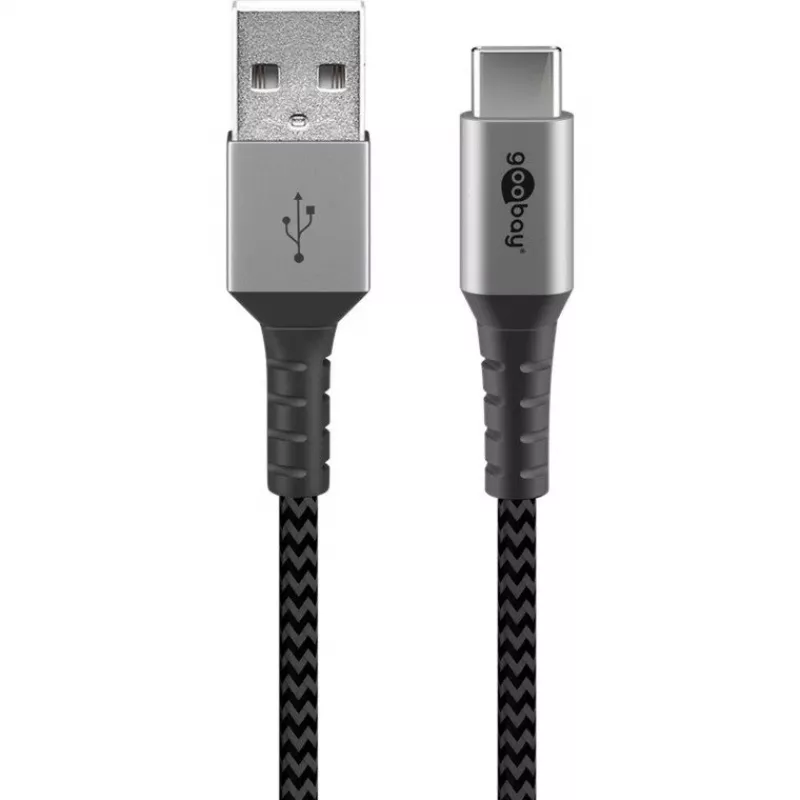 Wentronic 49296 USB laidas, juodas