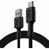 USB kabelis Green Cell KABGC22 USB 2.0 1,2 m USB A USB C Juodas