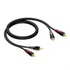 kabelis 2X RCA/RCA Male -2X RCA/RCA Male 1,5