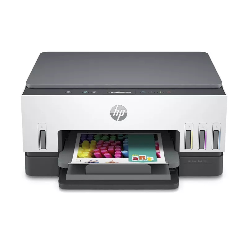Daugiafunkcinis spausdintuvas HP Smart Tank 670 — terminis rašalinis, spalvotas, A4, „Wi‑Fi“ / „Bluetooth“, dvipusis, 4800x1200 DPI