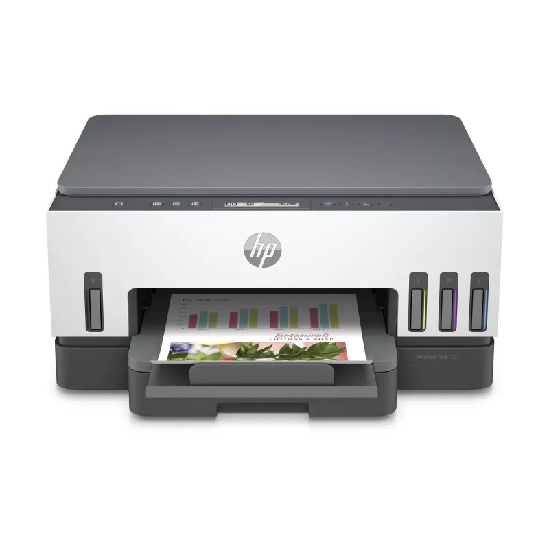 Daugiafunkcinis spausdintuvas HP Smart Tank 720 — terminis rašalinis, spalvotas, A4, Wi‑Fi, dvipusis, 4800x1200 dpi