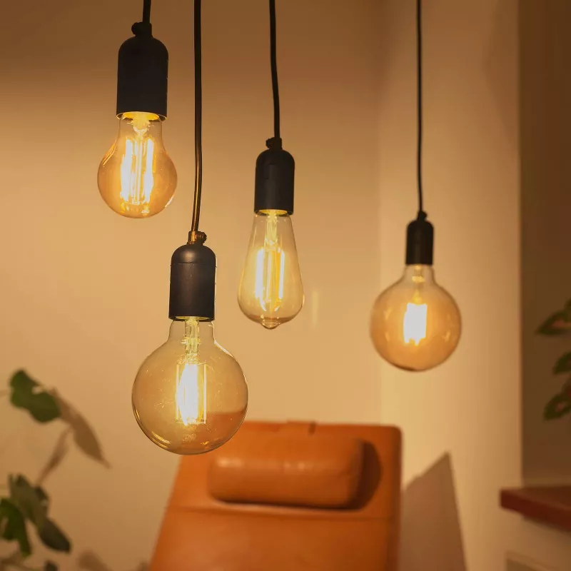 Išmanioji lemputė Denver LBF-404 Wi‑Fi juoda permatoma, energijos klasė F