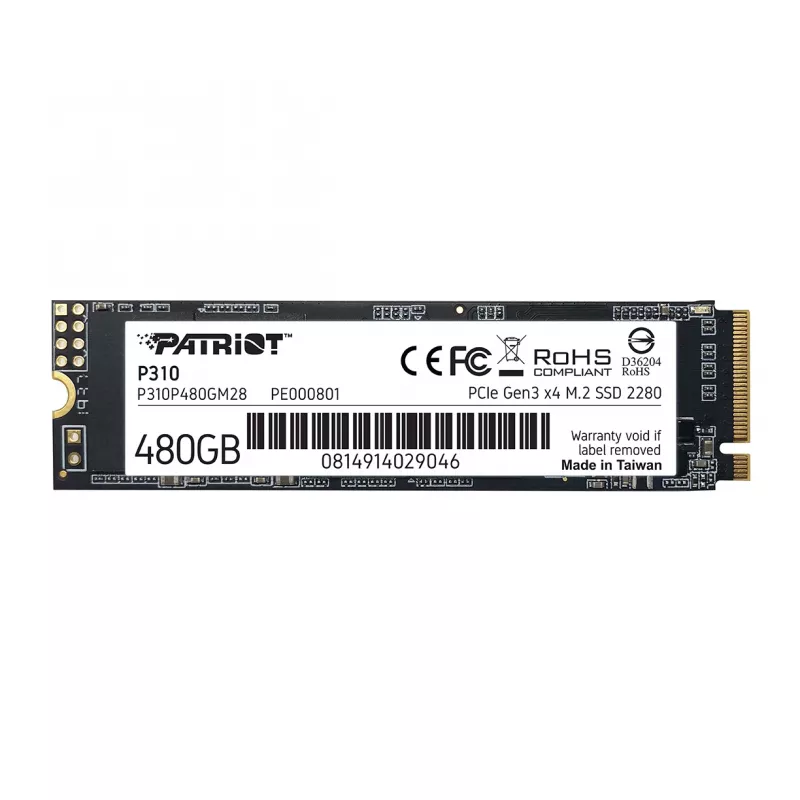SSD diskas Patriot Memory 480 GB M.2 PCI Express 3.0 NVMe P310