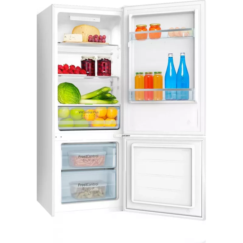 Amica šaldytuvo ir šaldiklio derinys, KGCL 384 160 W, 144 cm, stačias, 54 cm pločio