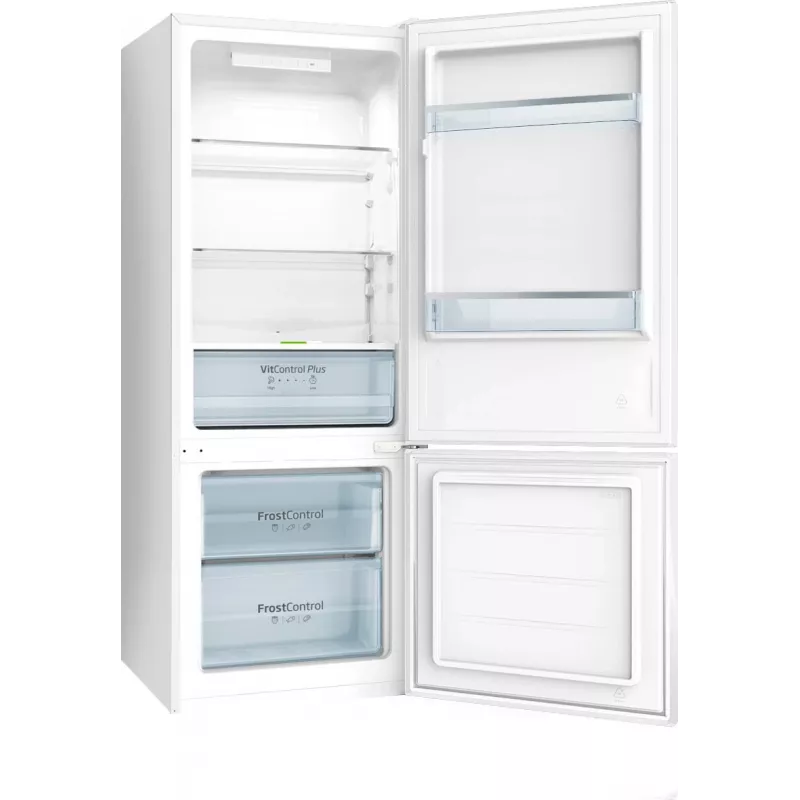 Amica šaldytuvo ir šaldiklio derinys, KGCL 384 160 W, 144 cm, stačias, 54 cm pločio