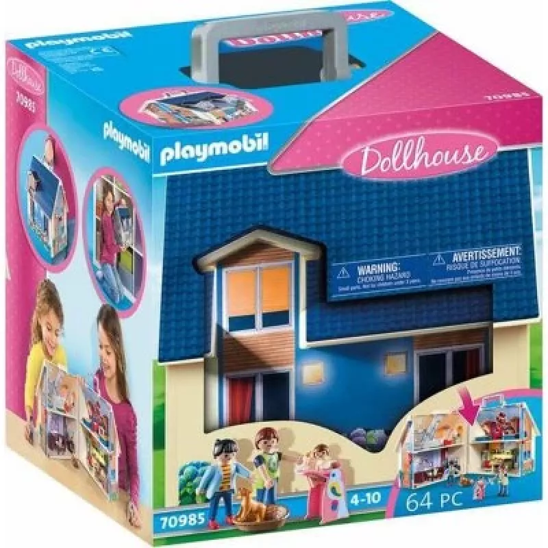 Statybinis žaislų rinkinys PLAYMOBIL lėlių namelis 70985 įvairiaspalvis plastikinis