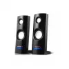 2 krypčių laidinė kompiuterio kolonėlė Audiocore AC860, 2.0 kanalai, 4 W RMS, maitinimas USB, 3,5 mm įvestis, juoda