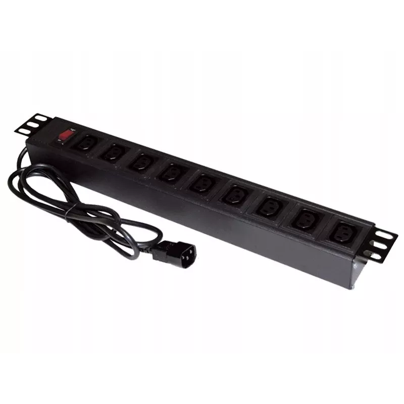 ALANTEC 19-inch Galia Strip - 9 Sockets UPS - UPS-C14-Plug (PZ010)
