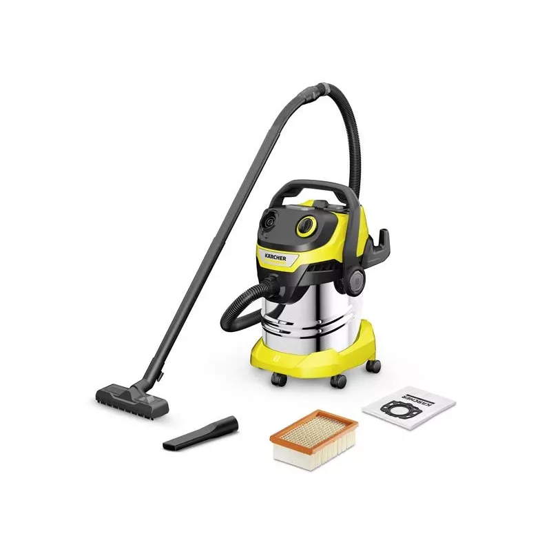 Kärcher WD 5 S V-25/5/22 Nerūdijantis plienas, juoda, geltona 25 L 1100 W