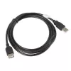 Lanberg CA-USBE-10CC-0050-BK USB kabelis 5 m USB 2.0 USB A juodas (CA-USBE-10CC-0050-BK)