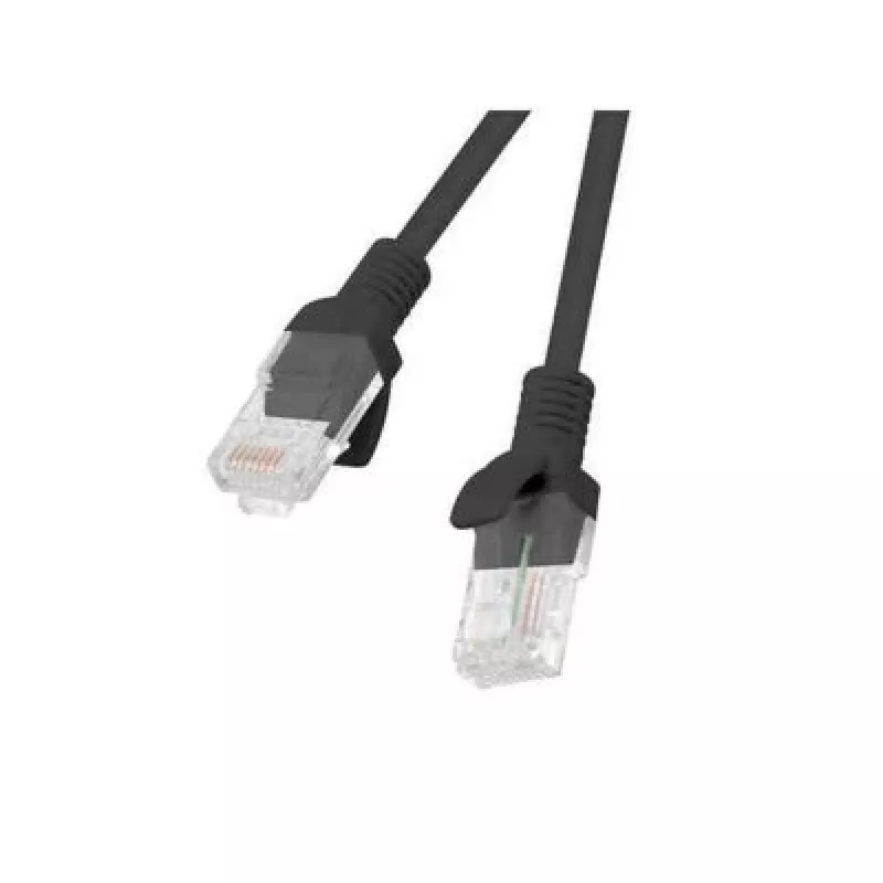 Tinklo kabelis LANBERG PCU5-10CC-0500-BK Cat5e U/UTP RJ-45 — 5 m, juodas, CCA laidininkas