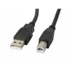 Lanberg CA-USBA-10CC-0030-BK USB kabelis 3 M USB 2.0 USB B juodas (CA-USBA-10CC-0030-BK)