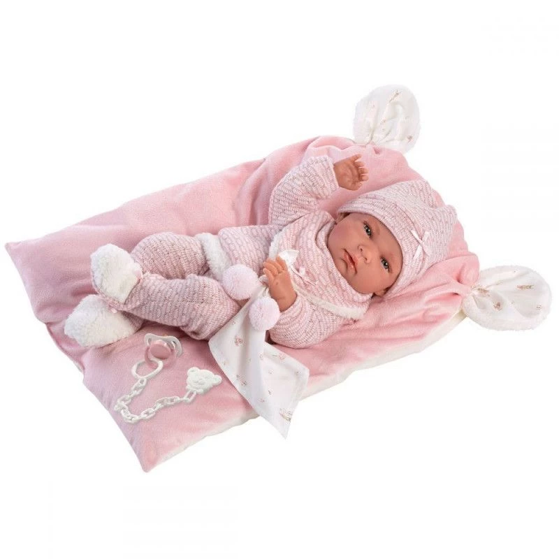 Llorens Nica 73860 kūdikio lėlė ant antklodės, 40 cm