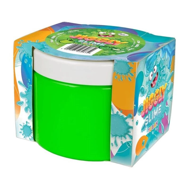 “Slime TUBAN Jiggly Slime” žalias obuolys 500 g TU3584 — modeliavimo slaimas žaidimui ir sensorinei veiklai
