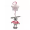 Pliušinė muzikinė dėžutė TULILO Rabbit 38 cm modelis 9026 — muzikinis žaislas triušis, 38 cm