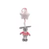 Pliušinė muzikinė dėžutė TULILO Rabbit 38 cm modelis 9026 — muzikinis žaislas triušis, 38 cm