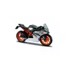 Metalinis Maisto motociklo modelis KTM RC390 masteliu 1:18 su demonstravimo stovu