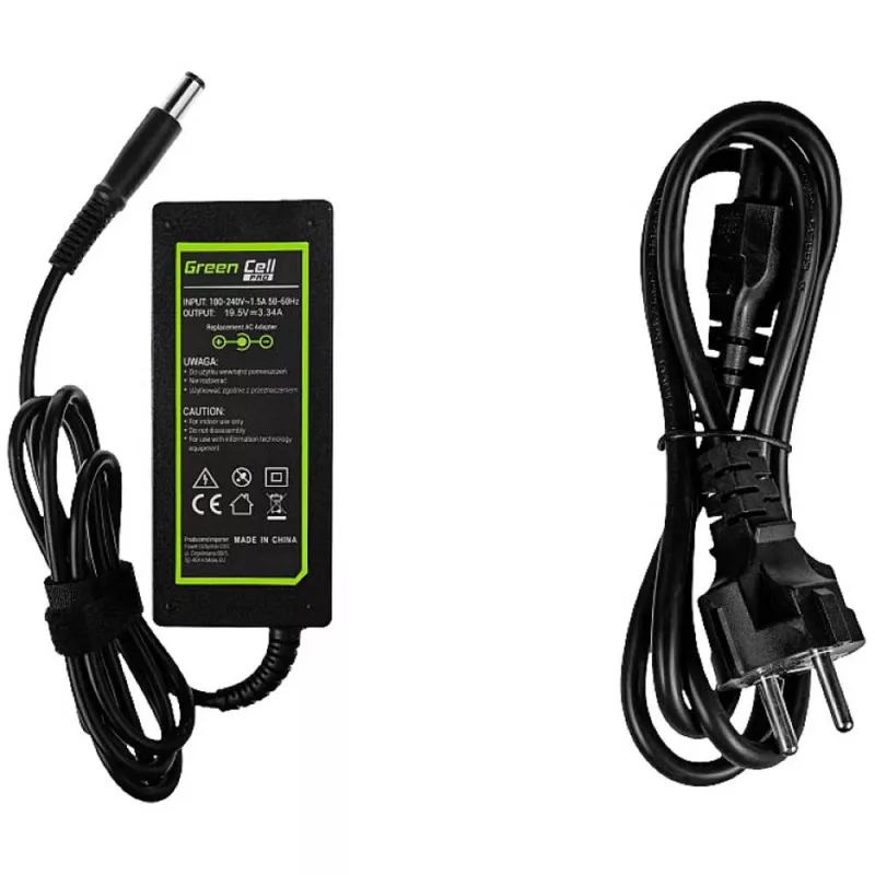 Green Cell AD07AP Įkroviklis AC adapteris, skirtas Dell 19.5V 3.34A 65W / 7.4mm-5.0mm