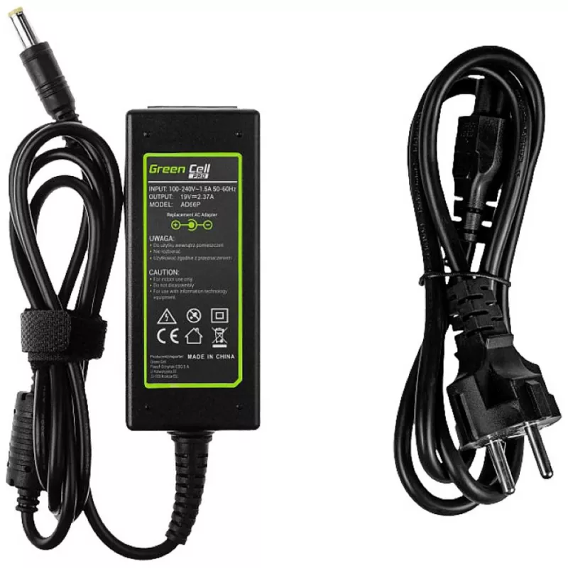 Green Cell Pro įkroviklis, skirtas Acer Aspire E5-511, E5-521, E5-573, E5-573g, ES1-131, ES1-512, ES1-531, V5-171, 19V 2.37A 45W