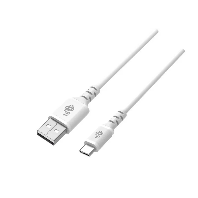 kabelis USB-USB C 2m silicone Balta Quick Charge