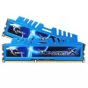 G.Skill 16GB Ripjaws X dviejų kanalų atminties rinkinys – mėlynas (2x 8 GB, DDR3 1600 MHz, 1,5 V, F3-1600C9D-16GXM, XMP Ready)