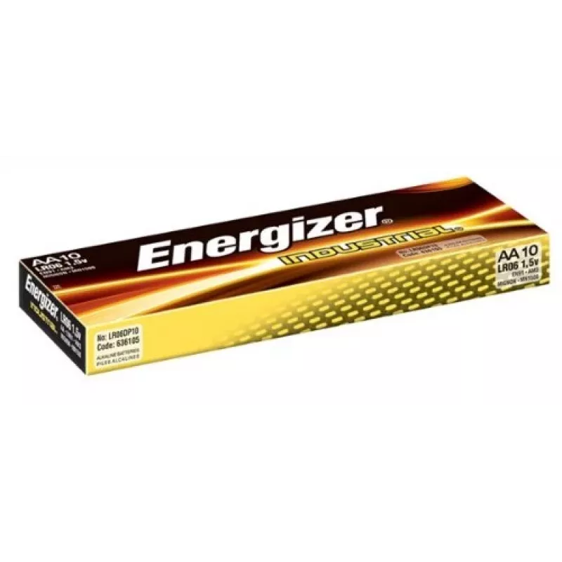 Energizer Industrial AAA šarminės baterijos – 6 pakuotės po 10 vnt. + 6 nemokamos pakuotės po 10 vnt.