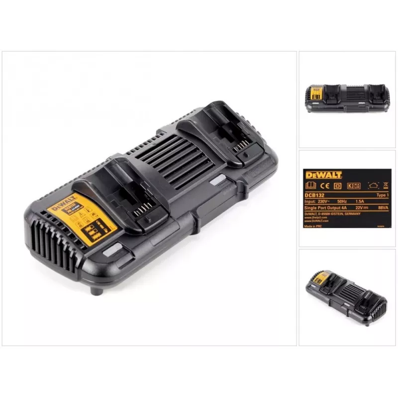 Akumuliatorių įkroviklis DeWalt DCB132-QW
