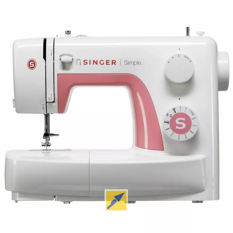 SINGER automatinė siuvimo mašina SIMPLE 3210 — elektrinė, 68 siūlių, 4 žingsnių kilputė, laisva rankovė, 5,5 kg