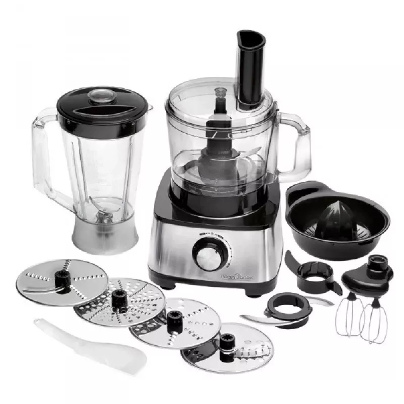ProfiCook PC-KM 1063 virtuvės kombainas 1200 W 1,75 l juodas, nerūdijantis plienas