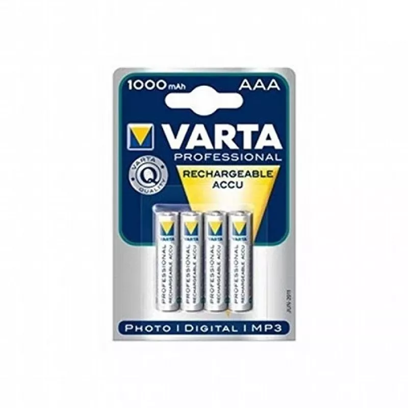 VARTA HR03 AAA Recharge Accu Galia 1000 mAh 05703 įkraunamos baterijos 4 vnt. Žalia, Geltona