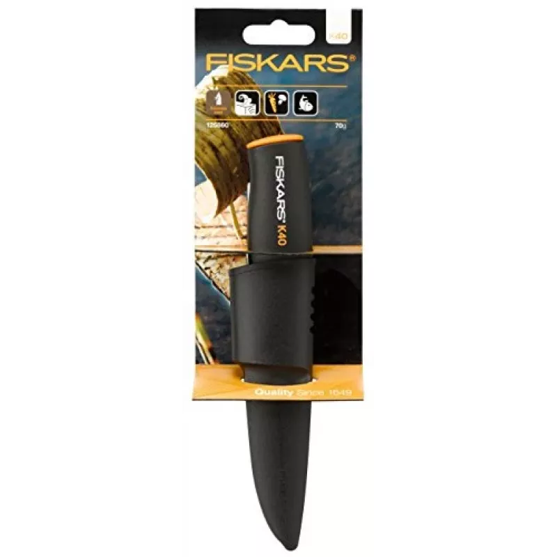 Fiskars Universal Utility Knife K40 Juoda Pilka (1001622)