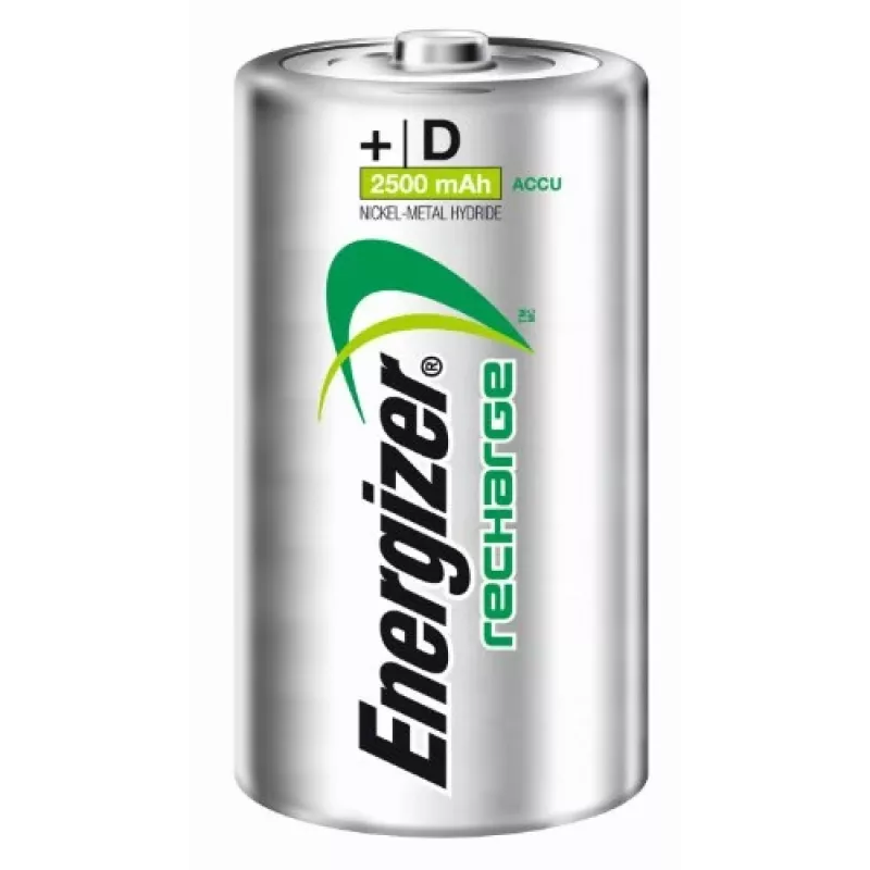Energizer NiMH įkraunamos D tipo baterijos 2500 mAh – 2 vnt. pakuotė