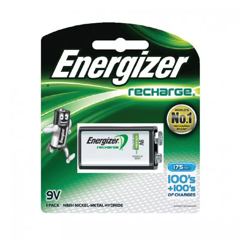 Energizer NiMH įkraunama 9 V PP3 baterija 175 mAh, vienos pakuotė