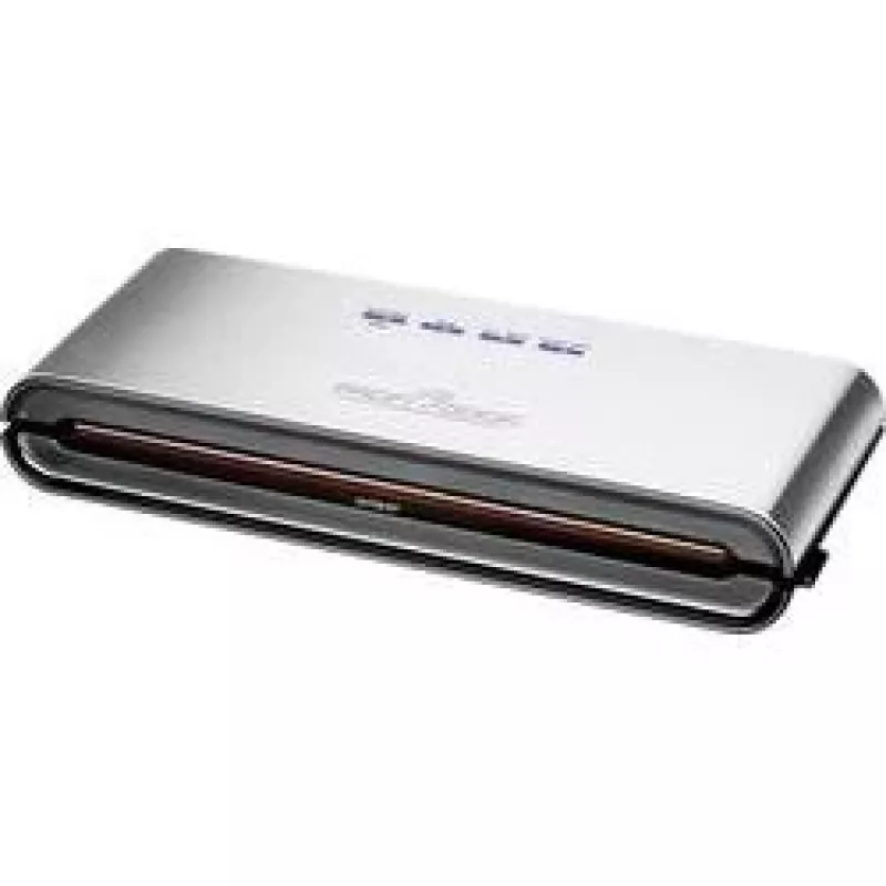 ProfiCook PC-VK 1080 - Vakuuminis sandariklis (plastikiniams maišeliams) - 120 W - Nerūdijantis plienas / Juoda (501080)