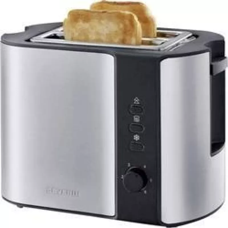 Severin 2589 2 riekelėms 800 W Juoda, nerūdijantis plienas