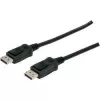 Connection kabelis DisplayPort with snaps 1080p 60Hz FHD Tipas DP / DP M / M Juoda 1m