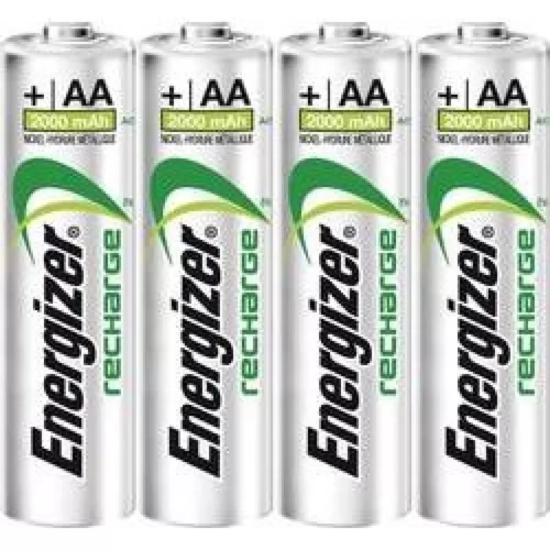 Energizer ACCU Recharge Power Plus NiMH įkraunamos AA baterijos 2000 mAh 4 vnt.