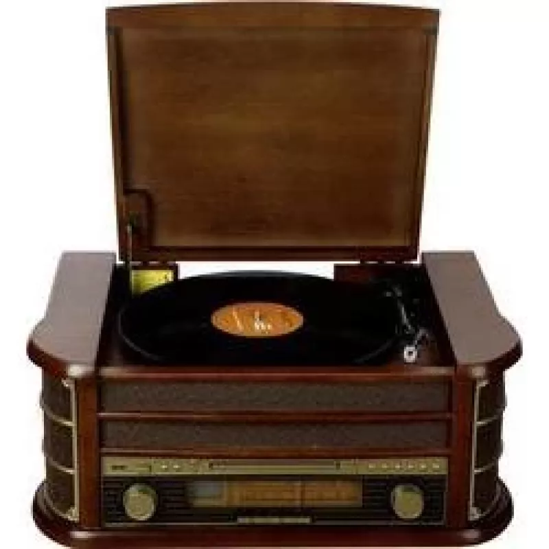 DENVER MCR-50 MK3 stiprintuvas, kasetinis CD/MP3 grotuvas, skaitmeninis grotuvas, patefonas, radijas, skaitmeninis įrašymas, 5W
