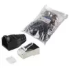 Laido jungtis RJ45 LogiLink MP0022, juoda, skaidri