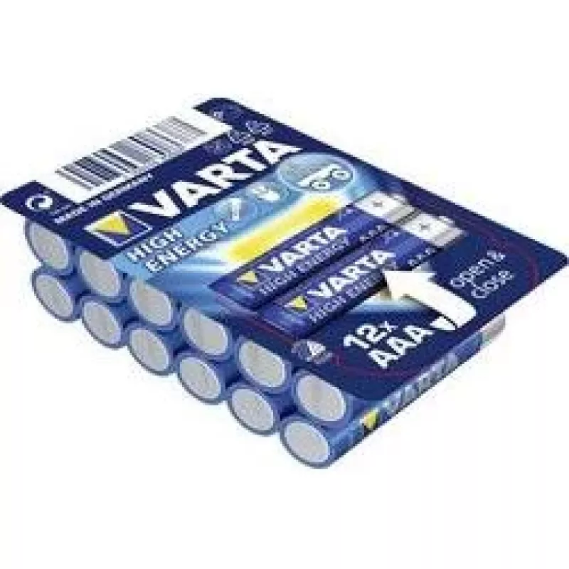 Varta 4903301112 LONGLIFE Galia AAA Batteries 1.5V 12 Pack