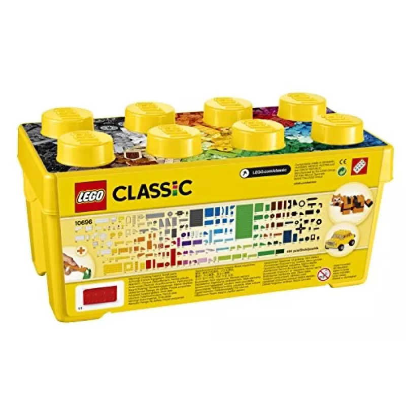 LEGO 10696 Classic Medium Creative Brick Box Easy Toy Storage Colourful Bricks Building Set Toys for Kids Boys & Girls Aged 4 Plus Years Old with