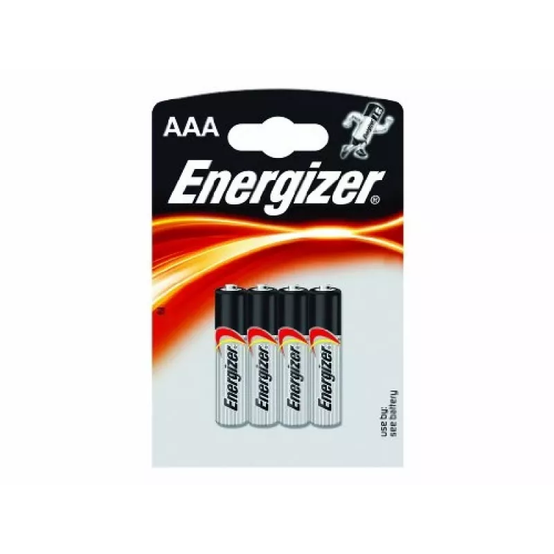 ENERGIZER ŠARMINĖ BATERIJA ALKALINE POWER AAA LR03 4 VIENETAI