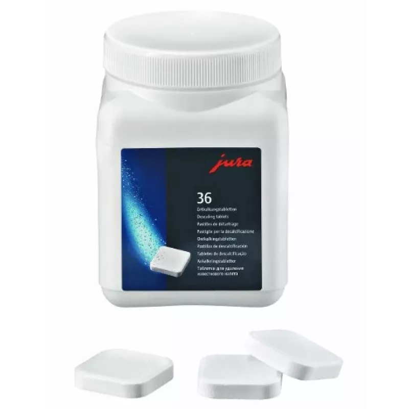 Valymo tabletės Jura Descaler 70751 kavos aparatams, 36 tabletės plastikiniame indelyje