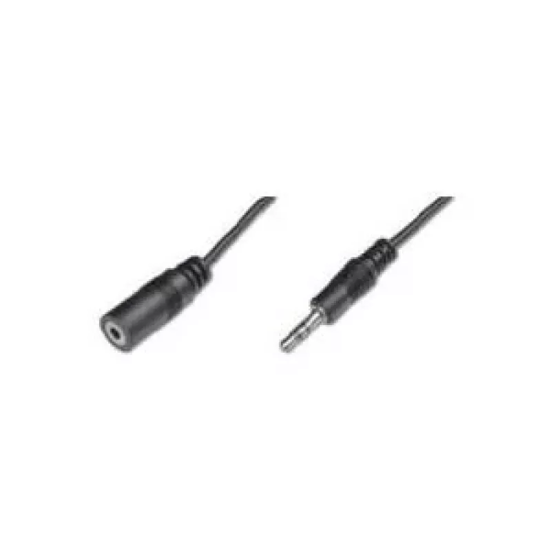 Wentronic Goobay 3,5 mm lizdo ilginimo laidas, juodas, 5 m - 3,5 mm kištukas (3 kontaktų, stereo) > 3,5 mm lizdas (3 kontaktų, stereo) (50090)
