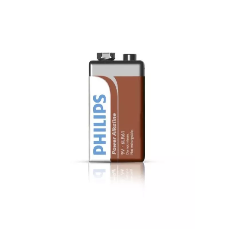 Vienkartinė baterija Philips Power Alkaline Battery 6LR61P1B/10