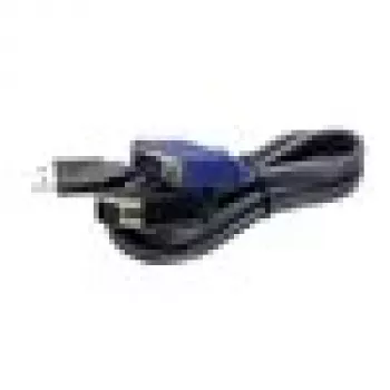 TRENDnet TK CU10 - klaviatūra- / Video- / pelė- (KVM-) kabelis - USB Typee A, 4-pin, HD-15 (M) - HD-15 (M) - 3,1m - Juoda (TK-CU10)