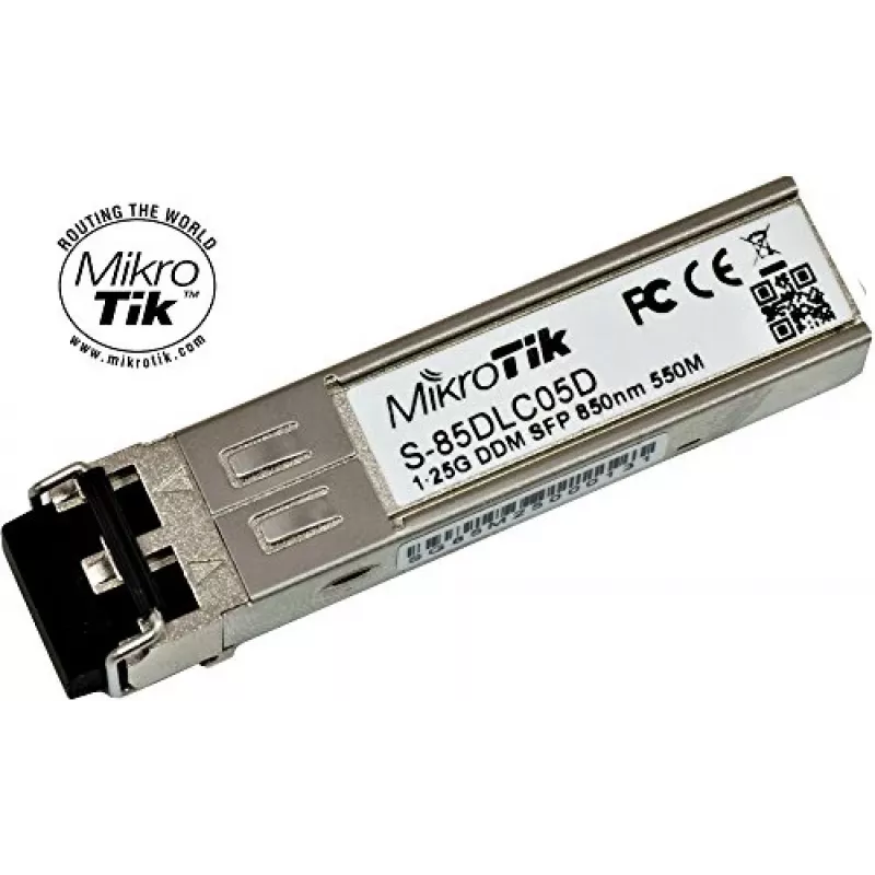 Mikrotik S-85DLC05D Network siųstuvas-imtuvas Module 1250 Mbit/s SFP 850 Nm (S-85DLC05D)