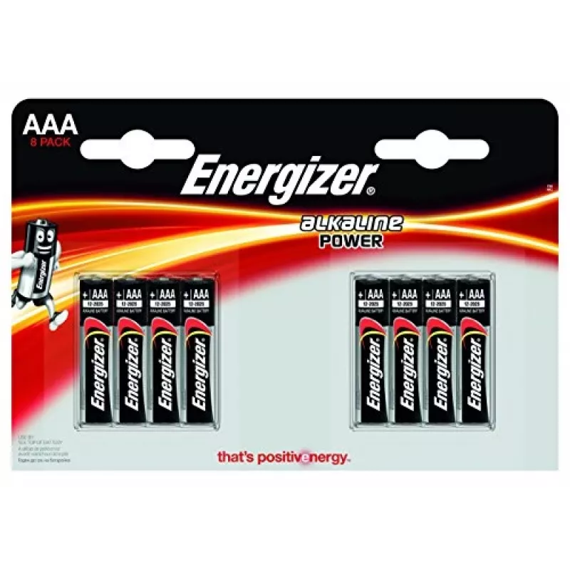 Šarminės AAA baterijos Energizer E92 — 8 vnt. lizdinėje pakuotėje