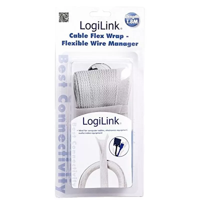 LogiLink KAB0007 kabelių raištis pilkas