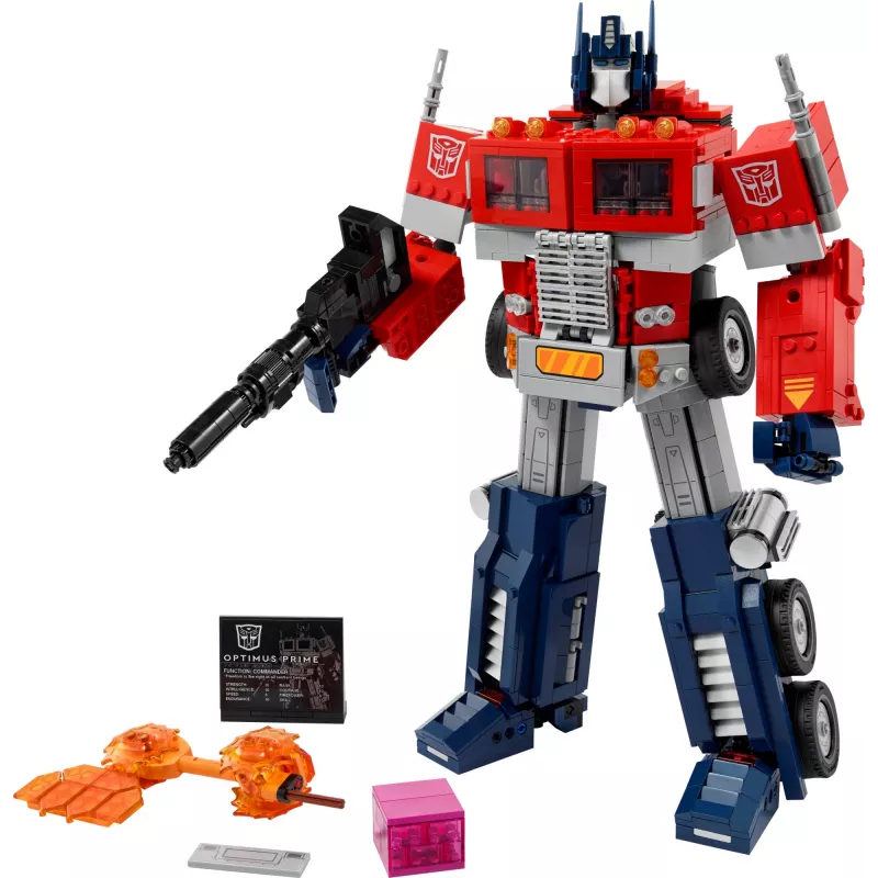 LEGO® 10302 Icons Optimus Prime, transformerių roboto modelio rinkinys
